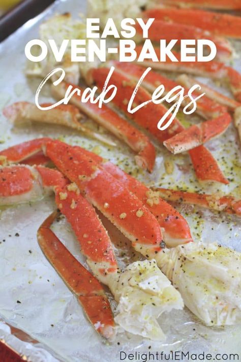 Snow Crab Legs Recipe Baked, Snow Crab Legs Recipe, Crab Legs In The Oven, Steamed Crab Legs, Cooking Crab Legs, Cooking Crab, Crab Legs Recipe, Baked Crab, Holiday Dinner Recipes