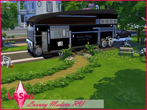 The Sims Resource: Luxury Modern RV by LCSims • Sims 4 Downloads Sims 4 Rv House, Sims 4 Rv Build, Sims 4 Rv Cc, Sims 4 Rv, Modern Eco House, Modern Rv, Sims 4 Controls, Rv Homes, Sims Ideas