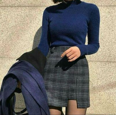 Pick some outfits and ill give you a life - Quiz Academia Outfits, Korean Fashion Outfits, Korean Fashion Trends, Moda Vintage, A Skirt, Mode Hijab, 가을 패션, 여자 패션, Ravenclaw