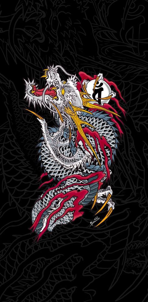 Dragon Of Dojima Tattoo, Yakuza Dragon Wallpaper, Yakuza Wallpaper Iphone, Kiryu Kazuma Tattoo, Like A Dragon Yakuza, Dragon Tattoo Wallpaper, Yakuza Wallpaper, Dragon Of Dojima, Ryu Dragon