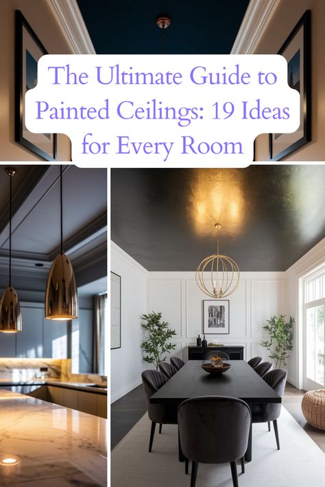 A painted ceiling bedroom is a bold yet stylish way to add charm and personality. Soft hues like lavender or sky blue create a calming retreat, while deep shades like plum or navy add a luxurious feel. Pairing a painted ceiling with coordinating wall colors can create a seamless and cozy space. Add decorative lighting to enhance the ceiling’s effect and complete the room’s ambiance. Colored Ceiling Ideas, Painted Ceiling Bedroom, Accent Ceiling Ideas, Accent Ceiling, Colored Ceiling, Ceiling Ideas, Painted Ceiling, Decorative Lighting, Cozy Space