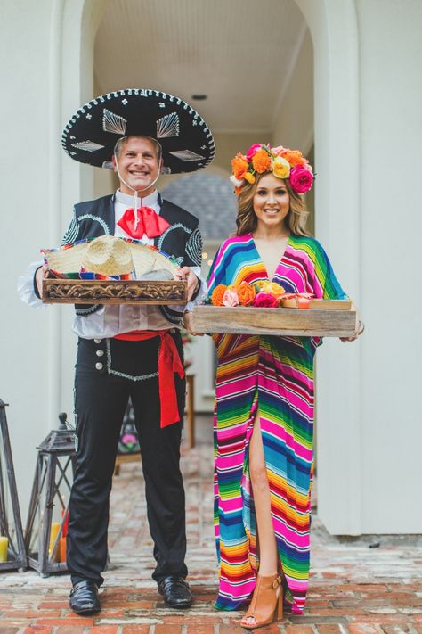 Let's Taco 'Bout Getting Married, Backyard Engagement Fiesta Mexico Themed Party Outfits, Mexican Theme Outfit, Mexican Style Outfits, Mexican Fiesta Party Outfit, Mexican Party Outfit, Mexican Outfit Ideas, Mexican Theme Party Outfit, Engagement Fiesta, Mexican Attire