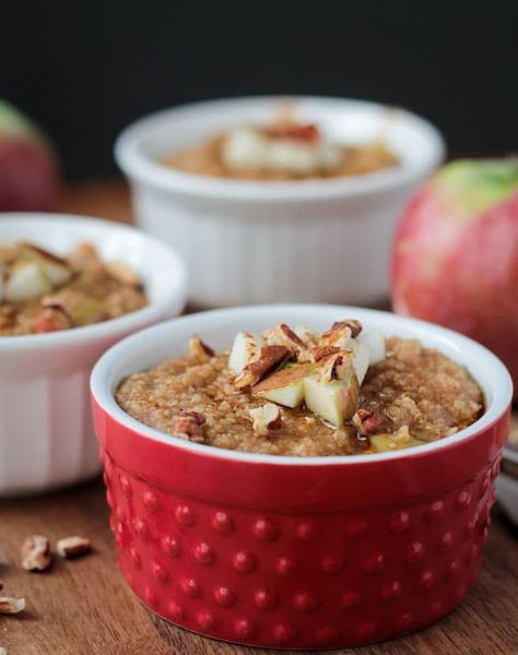 Apple Pie Spiced Mixed Grain Hot Breakfast Cereal How To Cook Amaranth, Amaranth Recipes, Hot Breakfast Cereal, Ancient Grains Recipes, Hot Breakfast, Hot Cereal, Apple Pie Spice, Power Foods, What's For Breakfast