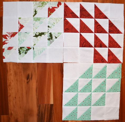 Ocean Waves blocks | Flickr - Photo Sharing! Waves Quilt, Ocean Waves Quilt, Chevron Quilt Pattern, Quilt Patch, Triangle Quilts, Cats Cradle, Half Square Triangle Quilts, Scrap Quilt Patterns, Scrap Quilt