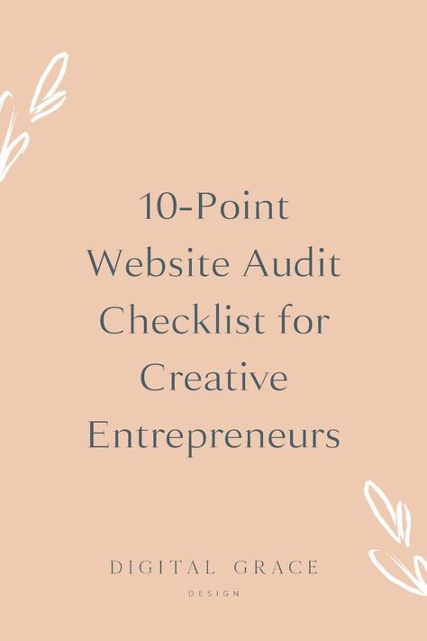 Auditing your website is an easy thing to forget when you spend all your time serving clients and keeping up with the day-to-day operations of your small business. But it must e done and using my 10 point checklist is a super simple way to do it! #WebsiteAudit #WebsiteChecklist Website Audit Template, Small Business Website Tips, Website Audit Checklist, Website Checklist, Website Audit, Small Business Website Design, Website Planning, Launch Checklist, Website Tips