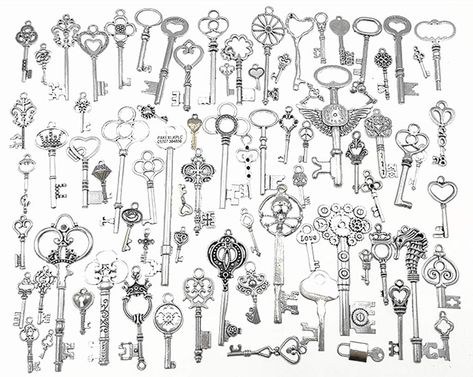 Antique key tattoos