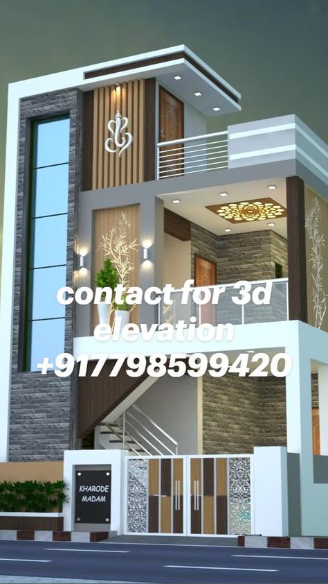 Best 3d elevation contact +917798599420 in 2022 | House architecture design, House elevation, Bathroom design decor G+1 House Elevation Indian, Single Floor House Design, 3 Storey House Design, House Front Door Design, Narrow House Designs, 3d Elevation, 2 Storey House Design, House Roof Design, House Outer Design