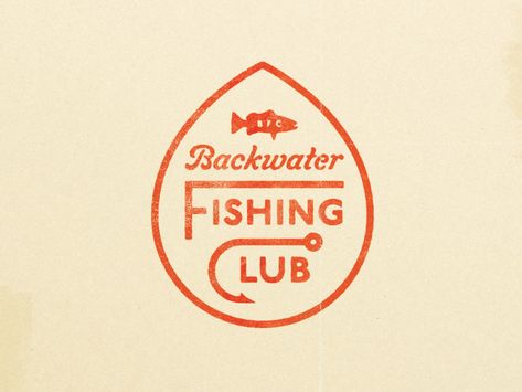 Backwater Fishing Club Badge by Joseph Ernst on Dribbble Fish Branding, Bd Design, Lake Design, Outdoor Logos, Inspiration Logo Design, Decor Logo, Fish Graphic, Minimalist Business Logo, Club Badge