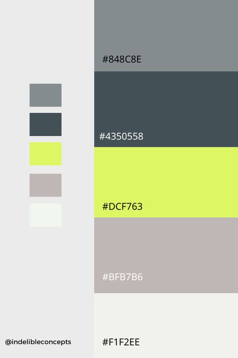 Gray And Green Palette, Lime Colour Combinations, Balance Color Palette, Color Palette Lime Green, Lime Color Combinations, Color Palette Light Green, Lime Green Colour Palette, Fashion Brand Color Palette, Green Grey Palette