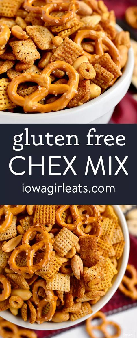 Gluten Free Chex Mix Recipes, Gluten Free Chex, Beaming Baker, Gluten Free Snacks Recipes, Gluten Free Appetizers, Chex Mix Recipes, Raspberry Sauce, Homemade Gluten Free, Crunchy Snack