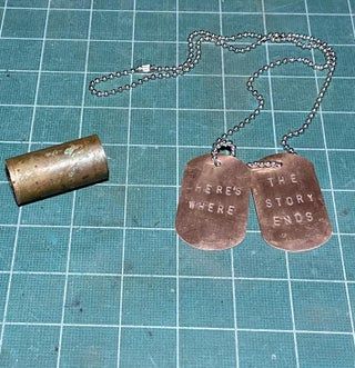 Let's Make Personalized Dog Tags : 5 Steps (with Pictures) - Instructables Bullet Crafts, Cheap Stamps, Sanding Tools, Dog Tags Military, Personalized Dog Tags, Font Setting, Halloween Contest, Copper Pipe, Activity Days