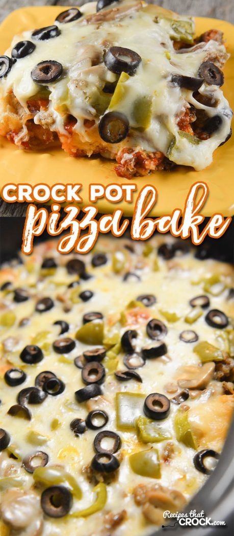 Crock Pot Pizza Bake: Do you love deep dish pizza? Our Crock Pot Pizza Bake has a fantastic flavorful bubble up crust with deep dish toppings all made in your slow cooker. Crock Pot Pizza, Crock Pot Food, Bubble Up, Deep Dish Pizza, Crockpot Dishes, Pizza Bake, Crock Pot Slow Cooker, Crockpot Recipes Slow Cooker, Crock Pot Cooking