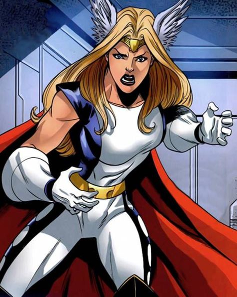 Thor Girl, Thor Comic Art, Female Thor, Thor Comic, Superhero Names, Amazon Warrior, Female Hero, Marvel Thor, Comic Pictures