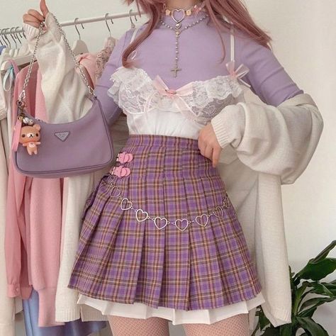 Kawaii Fashion Outfits, Swaggy Outfits, Pastel Purple, Alternative Outfits, Kawaii Clothes, Character Outfits, Kawaii Fashion, Cute Casual Outfits, Cute Fashion