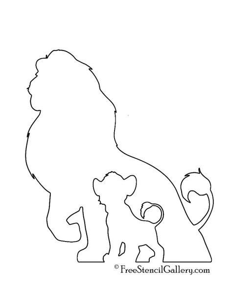 Simba Pumpkin Carving, Simba Tattoo, Silhouette Lion, Tattoos Lion, Lion King Tattoo, King Drawing, Lion King Drawings, Cool Tattoo, King Tattoos