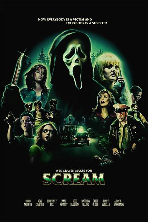 Horror Movie Poster Art : Scream 1996 by Ralf Krause Scream Film, Scream Movie Poster, Gif Terror, Slasher Movies, Horror Movie Icons, Horror Artwork, The Scream, Film Horror, Scream Movie