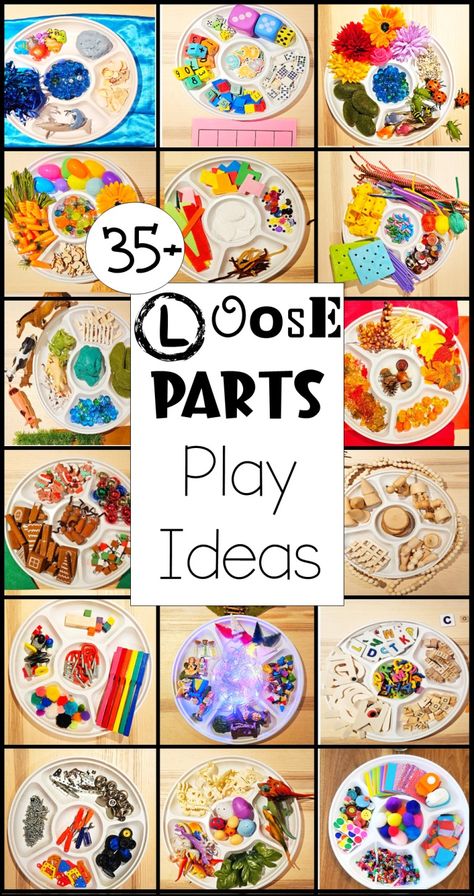 35+ Easy Loose Parts Play Ideas - Play Learn Inspire Loose Parts Play Ideas, Loose Part, Loose Parts Play, Learning A Second Language, Classroom Centers, First Day Of School Activities, Activities For Boys, Make Learning Fun, Creative Arts And Crafts