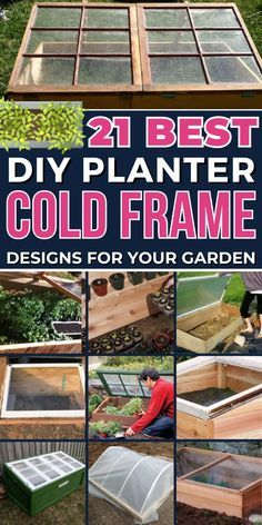 Protect your plants from the cold with these functional and easy DIY cold frames. Permaculture, Cold Frames Gardening, Cold Frames From Old Windows, Dyi Garden, Cold Frame Plans, Gardening Knowledge, Garden Ideas Budget Backyard, Cold Frame Diy, Backyard Improvements