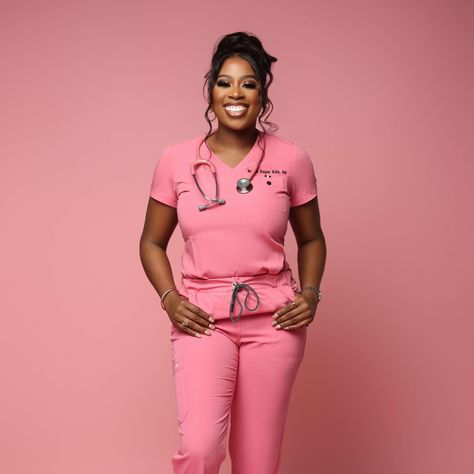 Professional Nursing Pictures, Nurse Photoshoot Photo Ideas Scrubs, Nursing Headshots, Scrub Photoshoot Ideas, Black Nurse Graduation Pictures, Scrub Photoshoot, Scrubs Photoshoot, Nurse Photoshoot Photo Ideas, Scholarships For Nursing Students