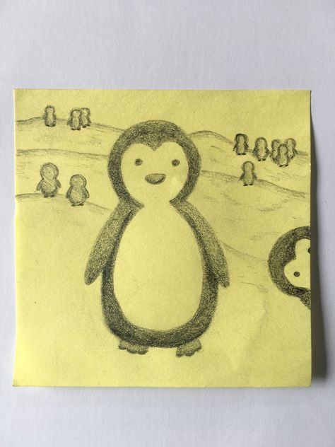 Daily Post It Doodle. Things To Draw On Post It Notes, Post It Note Doodles Ideas, Doodle On Sticky Notes, Sketch On Sticky Note, Post It Doodles, Post It Drawings Doodles, Post It Drawings, Post It Note Doodles, Post It Sketches