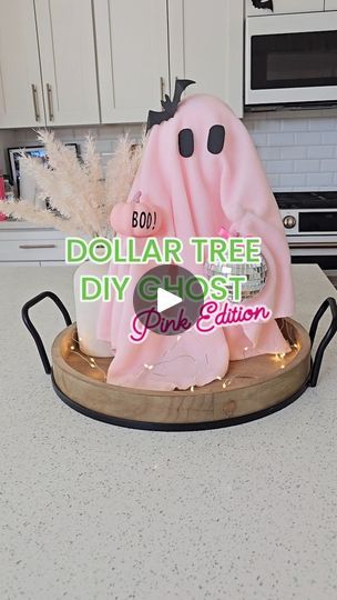 60K views · 13K reactions | Dollar Tree DIY Ghost, Pink Edition 👻🩷
Just grab a fleece baby blanket and a disco ball as well from Dollar Tree 🌳 

I think she came put so cute! Ready to boo-gie 👻

#dollartreediy #halloweendiy #dollartreeghost #diyghost #ginaccreates #crafting #dollartreeideas #discoballdecor #pinkghost | Gina C. Creates | Cricut • DIY Crafts • SVG Files | The Cramps · Goo Goo Muck Goo Goo Muck, Halloween Decorations Inside, Diy Ghost Decoration, Dollar Tree Halloween Decor, Diy Ghost, Ghost Crafts, Easy Diy Halloween Decorations, Fall Decor Diy Crafts, Dollar Tree Halloween