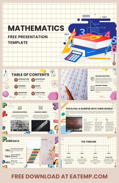 Maths PowerPoint Presentation Template - Free PowerPoint Templates, Google Slides, Figma Deck And Resume Math Template Powerpoint, Math Ppt Template, Math Powerpoint Templates, Math Presentation, Math Google Slides, Math Template, Math Powerpoint, Ppt Ideas, Math Design