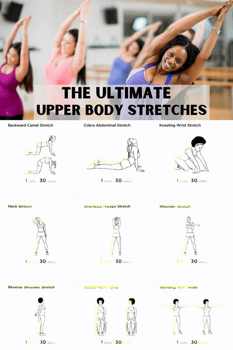 Before starting your upper body routine perform these stretches to lengthen your muscles and warm up your body. #stretch #upperbodystretch #smr #myofascialrelease #armstretches #stretches #pilates Best Arm Stretches, Upper Body Cool Down, Upper Body After Workout Stretch, Static Upper Body Stretches, Upper Body Static Stretches, Stretches For Arm Day, Arm And Back Stretches, Arm Workout Stretches, Upper Body Cool Down Stretches