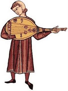 Saturday morning quotes 2.3: Robin Hood's lute | Unquiet Thoughts Medieval Lute, Saturday Morning Quotes, Saturday Pictures, The Troubadour, Medieval Tattoo, Medieval Music, Medieval Artwork, Morning Cartoon, Historical Artwork