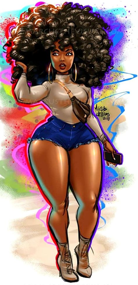 Marcus Williams, Black Woman Artwork, Black Comics, Black Cartoon Characters, Afrocentric Art, Black Art Painting, Black Artwork, Afro Punk, Black Cartoon