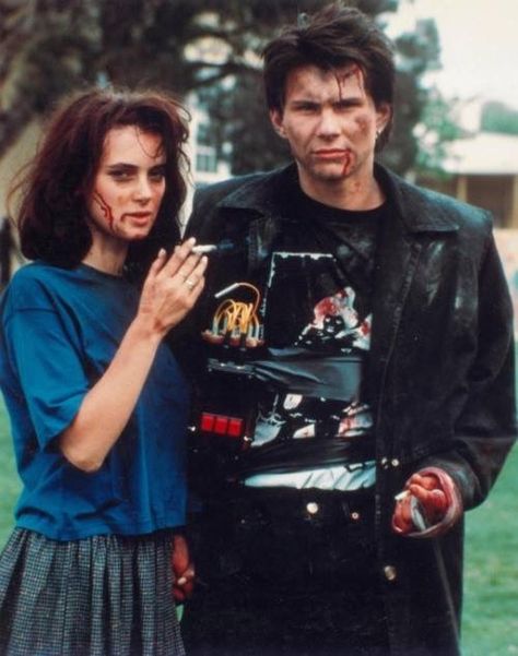 JD and veronica Heathers Costume, Veronica Heathers, Jd Heathers, Jd And Veronica, Heathers Movie, Veronica Sawyer, Heathers The Musical, Christian Slater, Winona Ryder