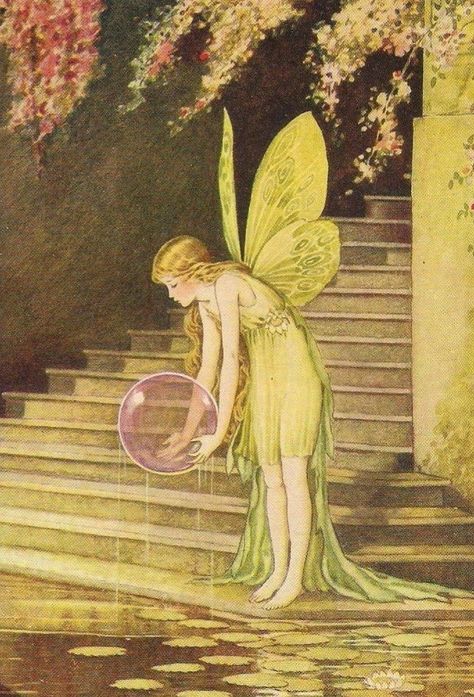 Fairies And Elves, Ida Rentoul Outhwaite, Elves And Fairies, Fairy Aesthetic, Butterfly Fairy, Fairy Magic, Arte Sketchbook, Fairytale Art, Fairy Angel