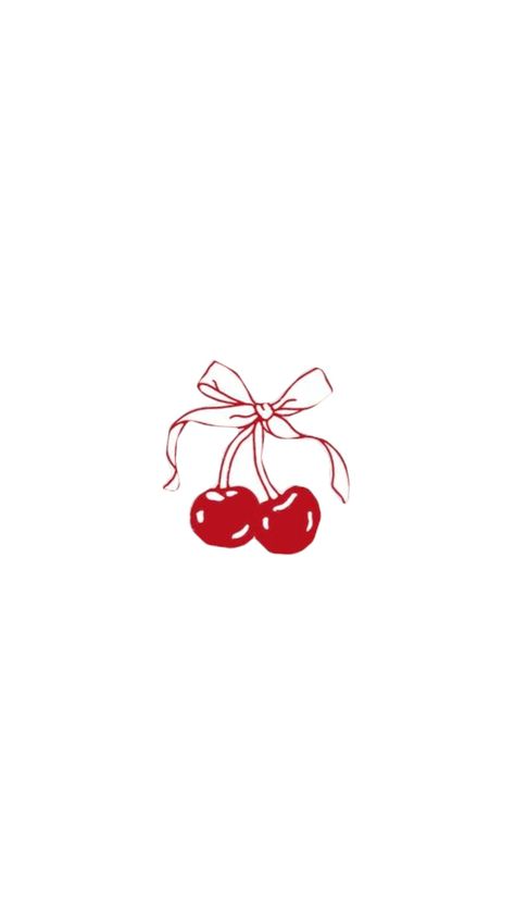 red cherry bow Cherry Red Widgets, Red Bow Wallpaper, Red Bow Aesthetic, Cherry Red Background, Coquette Wallpapers, Bow Wallpaper Iphone, Red And White Wallpaper, Cherry Wallpaper, Red Coquette