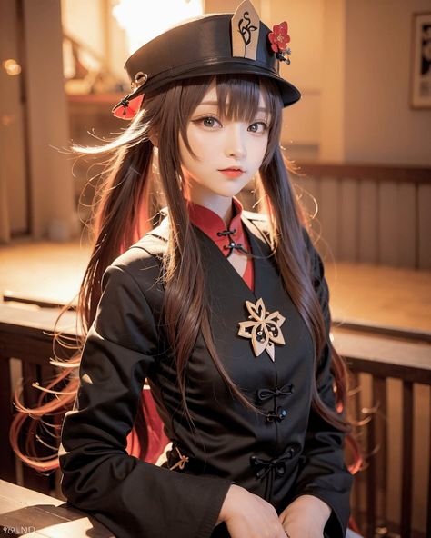 Hutao Cosplay, Hu Tao Cosplay, Hu Tao, Model Drawing, Fantasy Dress, Cartoon Character Design, Anime Music, Cute Anime Character, Tao