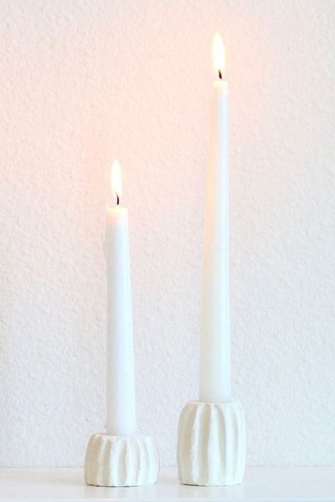 Handbuilt Candle Holders, Clay Candlestick Holders Diy, Scandinavian Candle Holder, Clay Taper Candle Holders, Diy Air Dry Clay Candle Holders, Air Dry Clay Taper Candle Holder Diy, Air Dry Clay Candlestick Holder, Clay Diy Candle Holders, Candle Holder Air Dry Clay