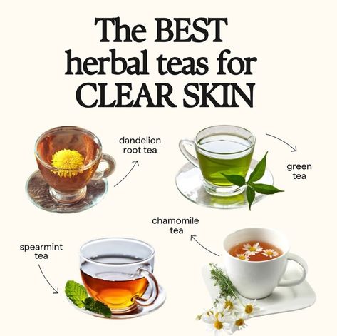 Essen, Spearmint Tea For Hormonal Acne, Teas For Glowing Skin, Tea For Acne Clear Skin, Food To Clear Acne, Spearmint Tea For Acne, Teas For Clear Skin, Tea For Clear Skin, Tea For Acne