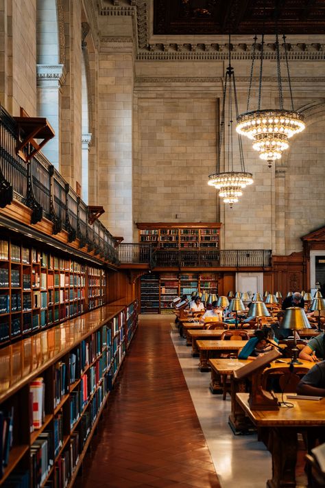 The interior of the New York Public Library, in Manhattan, New York City New York City Public Library, Nyc Public Library, Library Hotel, New York Library, Rail Transport, Hotel Motel, Posters Framed, City Car, Manhattan New York