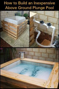 Cool Down With This Inexpensive DIY Plunge Pool Diy Plunge Pool, Diy Cold Plunge, Cold Plunge Pool, Diy Hot Tub, Diy Bird Bath, Cold Plunge, Diy Swimming Pool, Stock Tank, Diy Pool