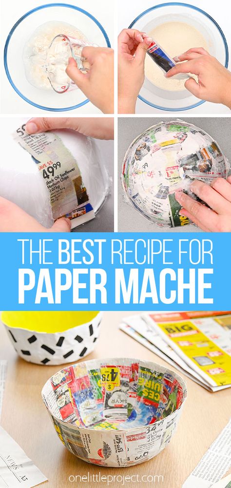 Modge Podge Crafts For Kids, Plastic Bowl Crafts, Paper Mache For Kids, Crafts For Middle Schoolers, Paper Mache Pinata, Custom Paper Dolls, Paper Activities, Paper Mache Recipe, Thanksgiving Stem