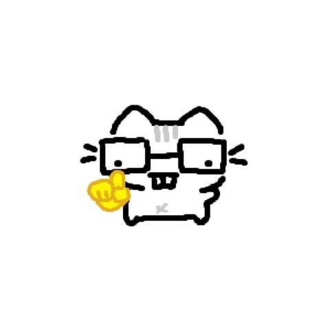 Shy Reaction Pic, Shy Funny, Silly Doodles, Goofy Drawing, Reaction Pic, Cat Doodle, Emoji Art, Cute Drawing, Little Doodles