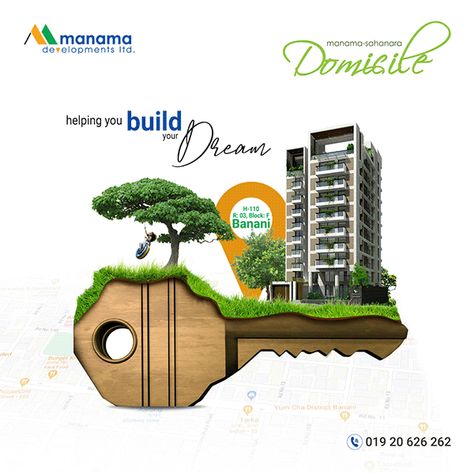 Manama Developments Ltd on Behance Social Advertising Design, Real Estate Banner, Inmobiliaria Ideas, Creative Post, Real Estate Advertising, Real Estate Marketing Design, Real Estate Ads, Desain Editorial, Real Estates Design