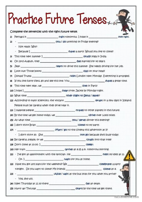 Future Tense Worksheet, Language Acquisition Theories, Tense Worksheet, Esl Teaching Resources, English Teaching Materials, Future Tense, English Time, Classroom Anchor Charts, English Exercises