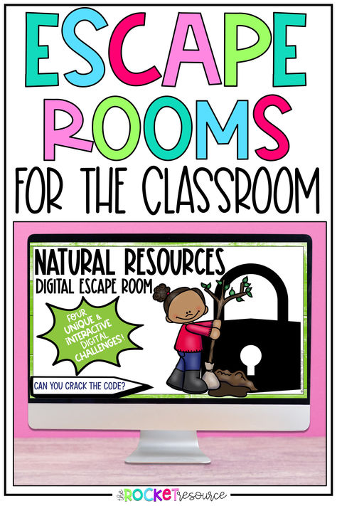 Looking to jump into the escape room trend and try classroom escape room puzzles? In this blog post, I am sharing some of my favorite classroom escape room ideas for elementary Classroom Escape Room, Escape Room Ideas, Escape Room Puzzles, Escape Room, In The Classroom, Student Learning, The Classroom, Rocket, Room Ideas