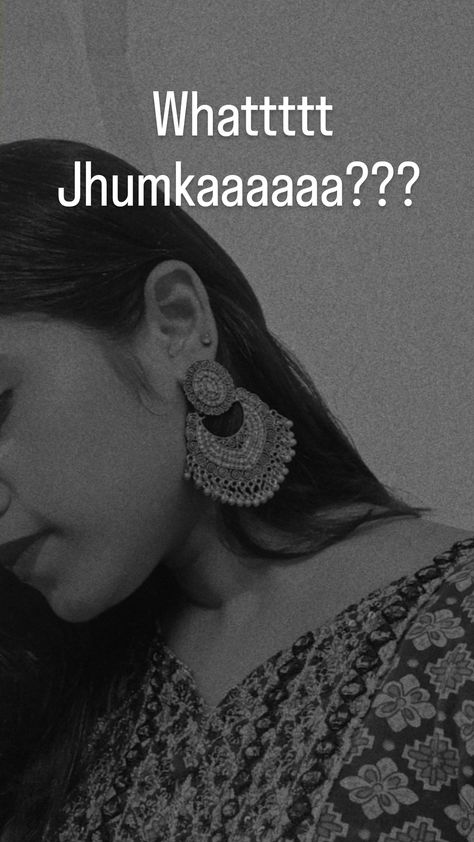 Jhumka Captions For Instagram, Jhumka Quotes, Jhumka Captions, Captions For Instagram, Pic Ideas, Instagram Captions, Daisy, Instagram Photos, Photo And Video