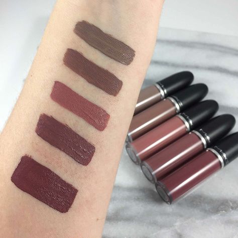 Mac Retro Matte Liquid Lipstick, Matte Lipstick Brands, Liquid Lipstick Swatches, Mac Lipstick Swatches, Mac Retro Matte, Mac Lipsticks, Eyeshadow Tips, Lipstick For Fair Skin, Colors Shades