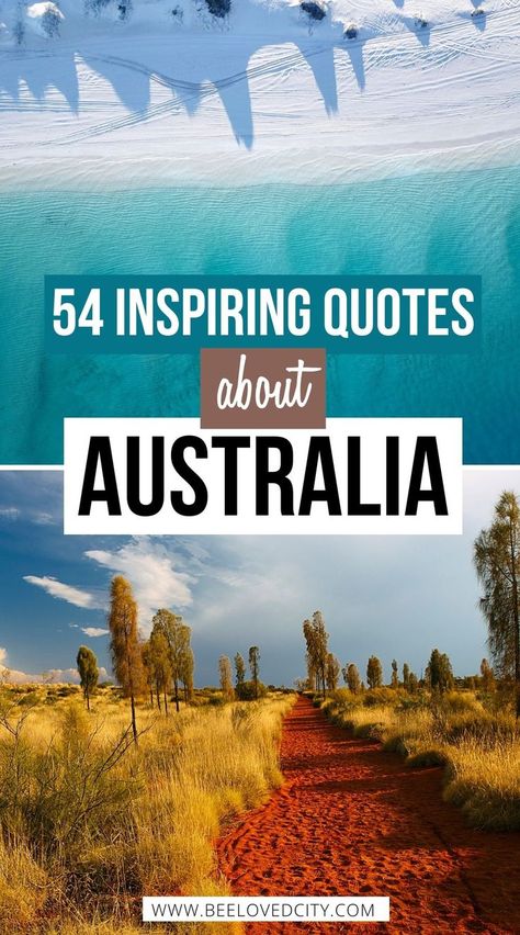 Looking for inspiring quotes about Australia? We've got you covered! In this article, you will discover 54 Australian quotes. Perfect for people moving to Australia, travelling or who just love… More Countryside Quotes, Australia Quotes, Australian Poems, Australian Quotes, Australia Quote, Landscaping Quotes, Darwin Australia, Australia Funny, People Moving