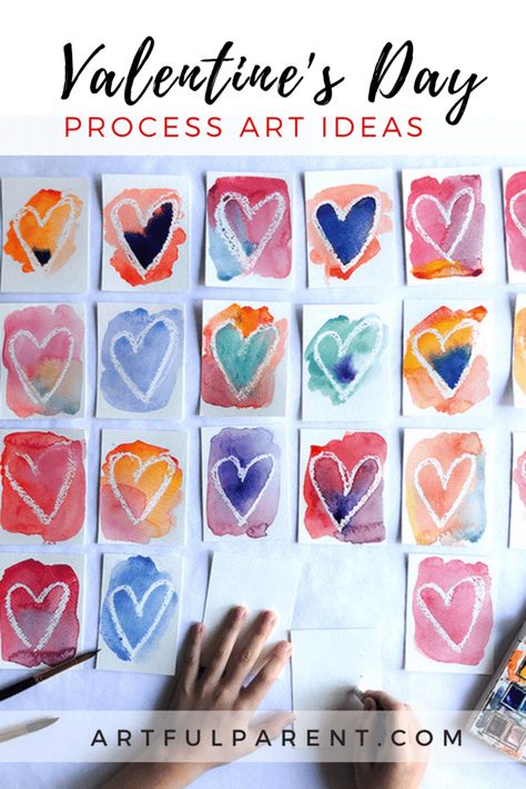 Process Art Ideas, Valentines Art For Kids, Kindergarten Valentines, Valentine Art Projects, Valentine's Day Crafts, Valentine's Day Crafts For Kids, Preschool Valentines, Valentine Activities, Valentine Crafts For Kids