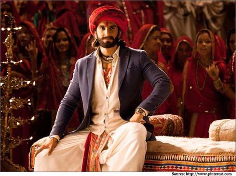 Ranveer Singh #RanveerSingh #RamLeela #FASHION #STYLE #BEAUTY #BOLLYWOOD #INDIA Ranveer Singh Ramleela Look, Mens Head Wrap, Leela Movie, Ram Leela, Deepika Ranveer, Stylish Men Wear, Sanjay Leela Bhansali, Indian Men Fashion, Indian Man