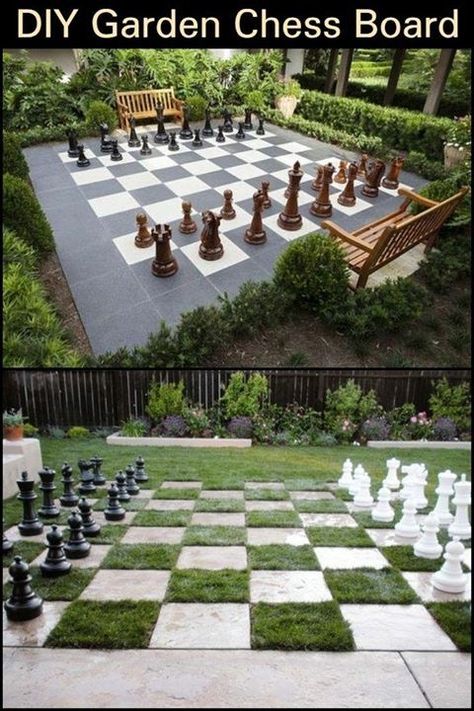 Outdoor Chess Board Lawn Games, Garden Chess Board, Outdoor Chess Set, Backyard Chess Board, Diy Outdoor Chess Set, Yard Chess, Outdoor Chess Board, Garden Chess, Chess Decor