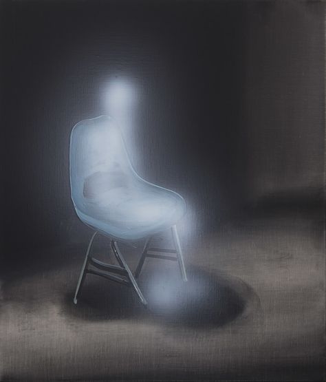 Tala Madani, Ghost Sitter (blue chair), 2020 | Pilar Corrias Tala Madani, Mom Series, Ghost Photography, Emo Aesthetic, Iconic Artwork, Blue Chair, Graphics Inspiration, London Art, Blue Aesthetic