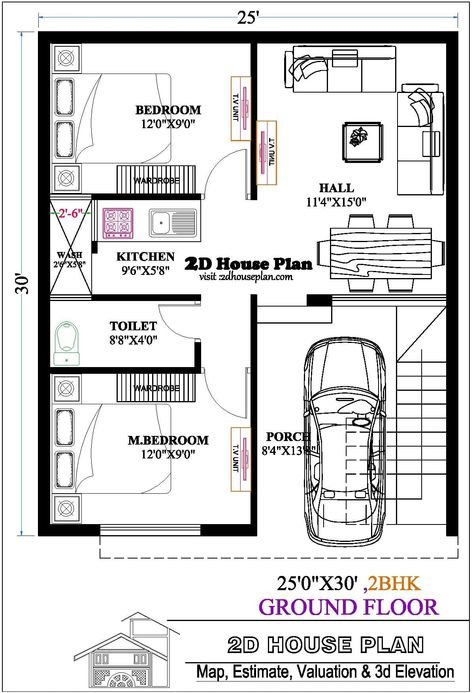 25 By 30 House Plans, 25 X 30 Floor Plan, 25×30 House Plan, 25x30 House Plans, Open Concept House Plans, House Pic, 20x40 House Plans, House Balcony, House Balcony Design